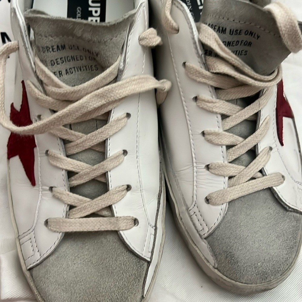 Golden Goose Sneakers with Red star